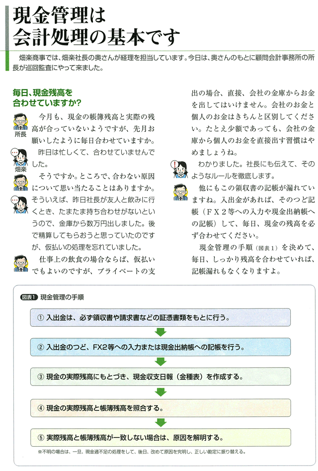 現金管理は会計処理の基本です　その1